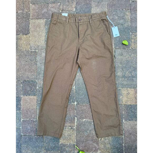 Men's Katin deck herringbone relaxed brown slacks size 38 x32 - Picture 4 of 6